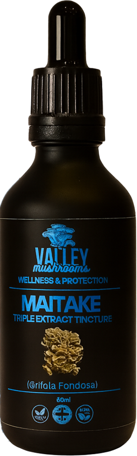 Maitake triple extract tincture bottle