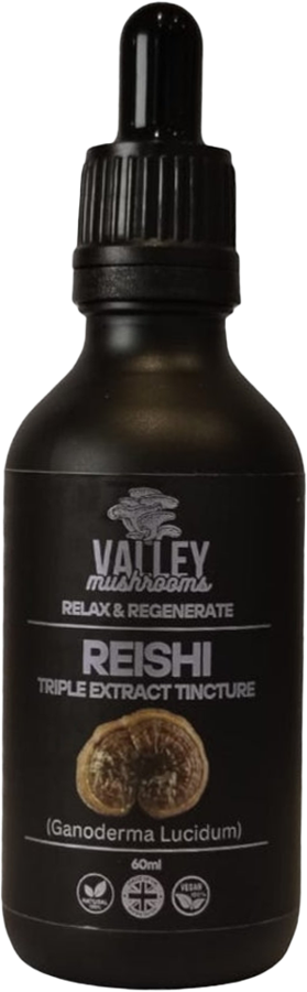 Reishi triple extract tincture bottle
