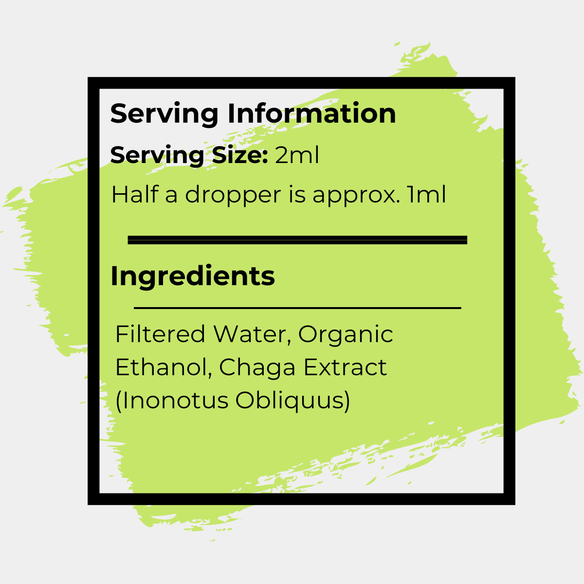Chaga Triple Extract Tincture – 60ml