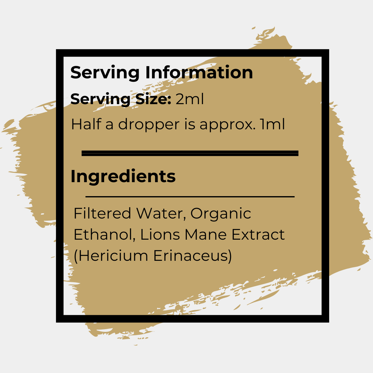 Lions Mane Triple Extract Tincture - 60ml