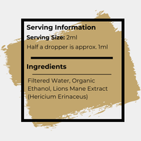 Lions Mane Triple Extract Tincture - 60ml