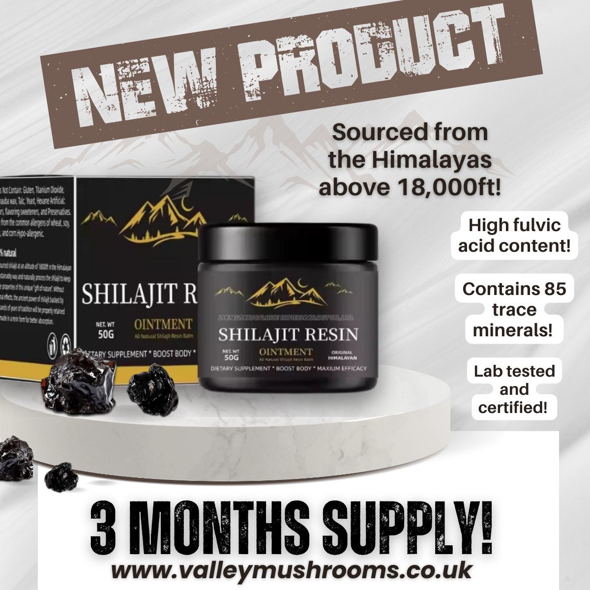 100% Natural Shilajit Resin